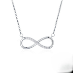 Infinite Zircon Charm Pendant Necklace