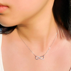 Infinite Zircon Charm Pendant Necklace