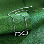 Infinite Zircon Charm Pendant Necklace