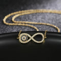 Zircon Infinity Symbol Pendant Necklace