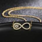 Zircon Infinity Symbol Pendant Necklace