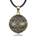 Mexican Blue Pregnancy Bola Pendant Necklace for Pregnant Women