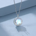 Moonstone Zircon Fertility Pendant Necklace