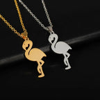 Majestic Pink Flamingo Necklace 