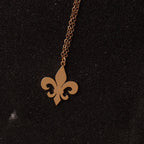 Lily Flower Necklace & Pendant rose gold