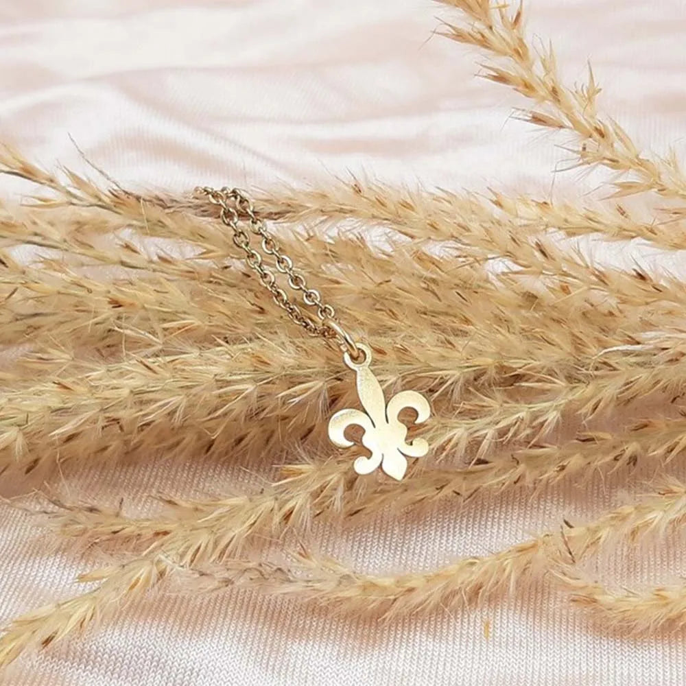 Men's & Women's Silver Fleur-de-Lis Necklace & Pendant