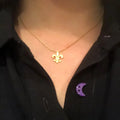 Men's & Women's Gold Fleur-de-Lis Necklace & Pendant