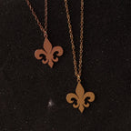Lily Flower Necklace & Pendant gold 