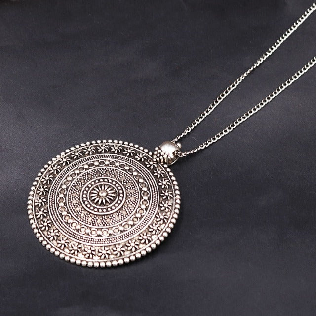 Flower of Life Mandala Pendant Necklace Dawapara Women