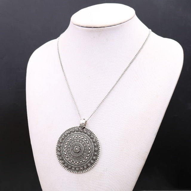 Flower of Life Mandala Pendant Necklace Dawapara Women