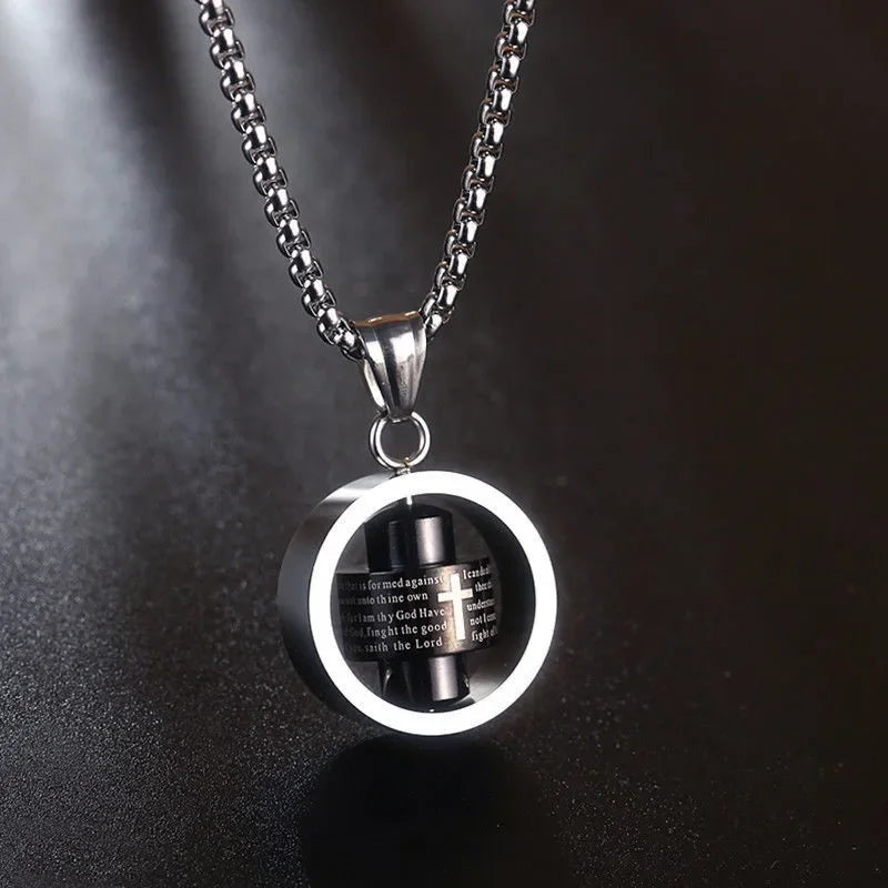Men's Spinning Anti-Stress Pendant Necklace