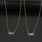 Infinite Gold Pendant Necklace for Women silver