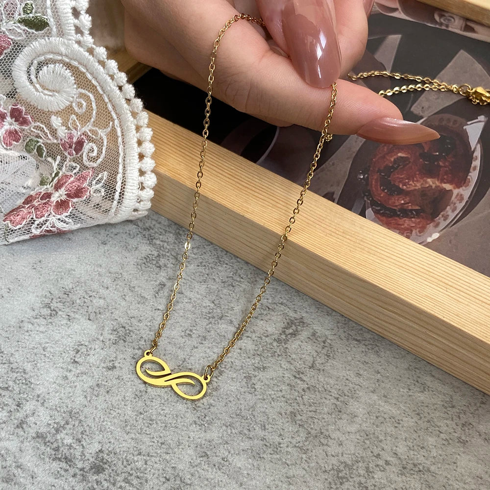 Infinite Gold Pendant Necklace for Women gold