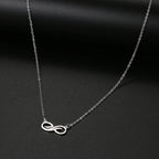 Infinite Gold Pendant Necklace for Women silver