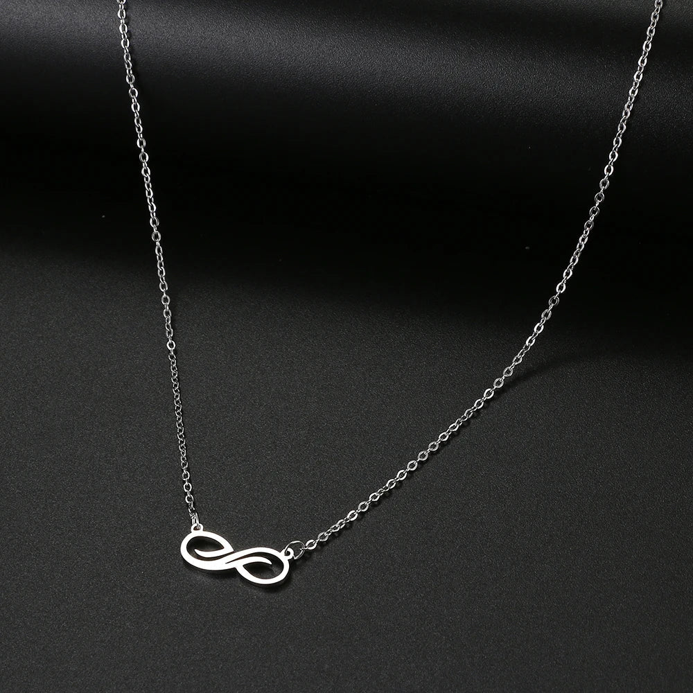 Infinite Gold Pendant Necklace for Women silver