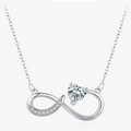Infinite Pendant Necklace and Lion in Zircon