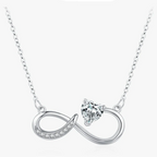 Infinite Pendant Necklace and Lion in Zircon