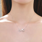 Infinite Pendant Necklace and Lion in Zircon