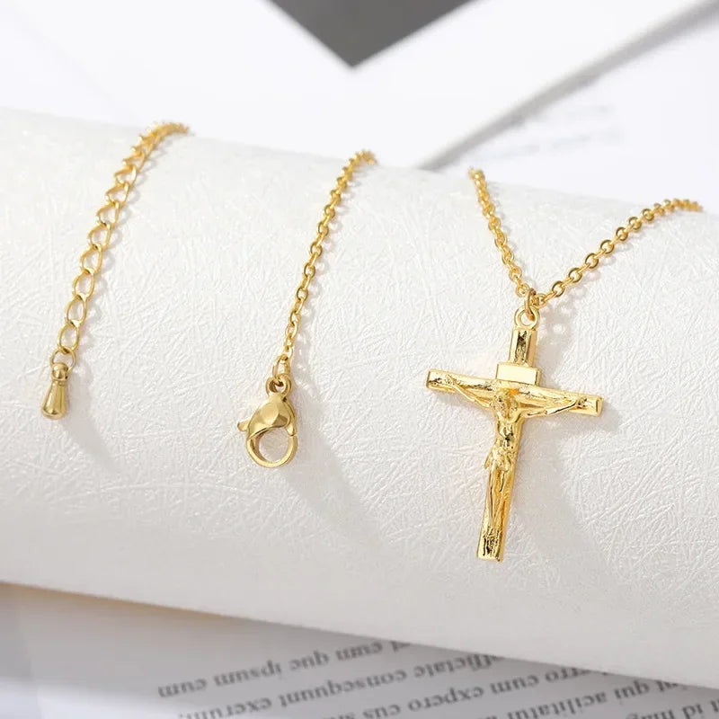 Necklace & Pendant Jesus Christ Cross for Men