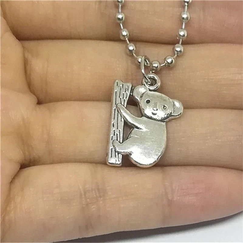 Koala Necklace in Silver