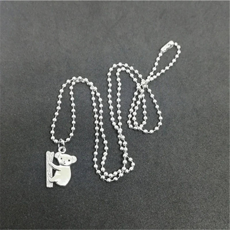 Koala Necklace in Silver