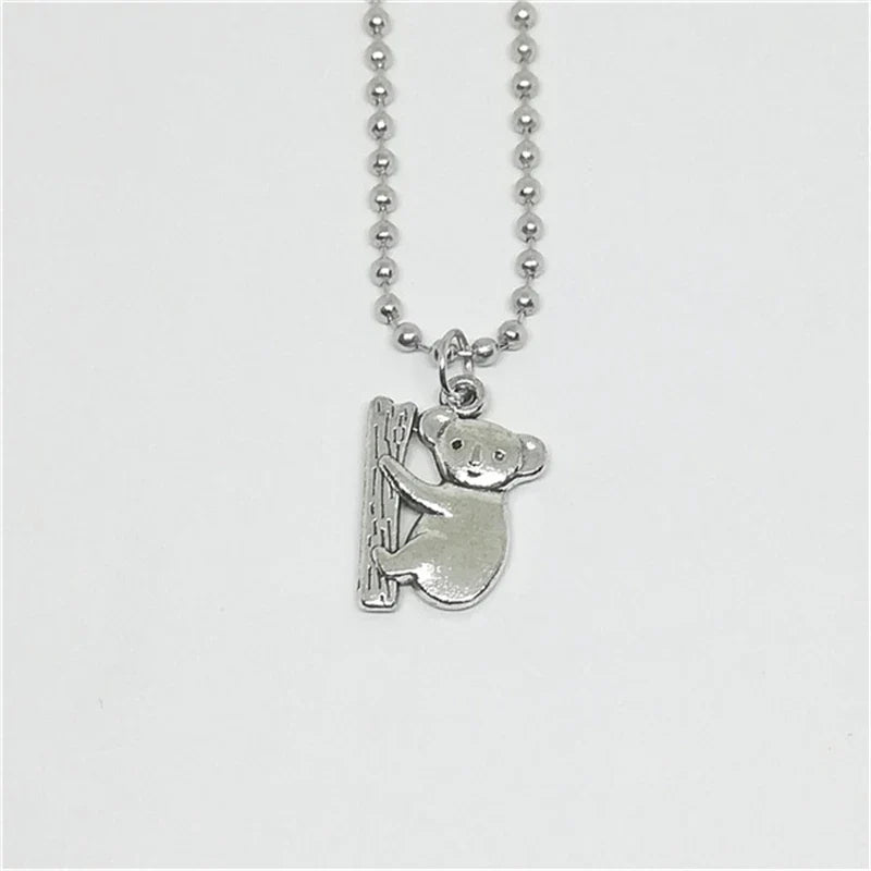 Koala Necklace in Silver