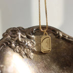 Vintage-Style Moon Pendant Necklace