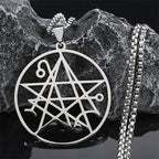 Necronomicon Lovecraft Cthulhu Silver Pendant Necklace
