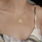 Egyptian Horus Eye Oudjat Necklace & Pendant for Women in Gold