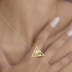 Egyptian Horus Eye Oudjat Necklace & Pendant for Women in Gold