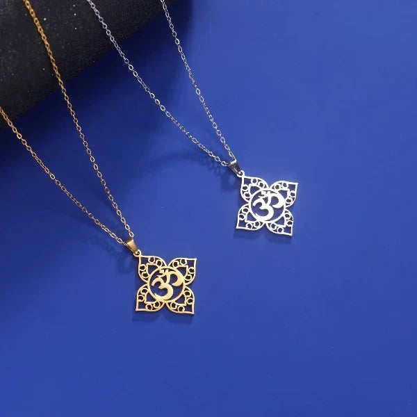 Om Buddhism Pendant Necklace