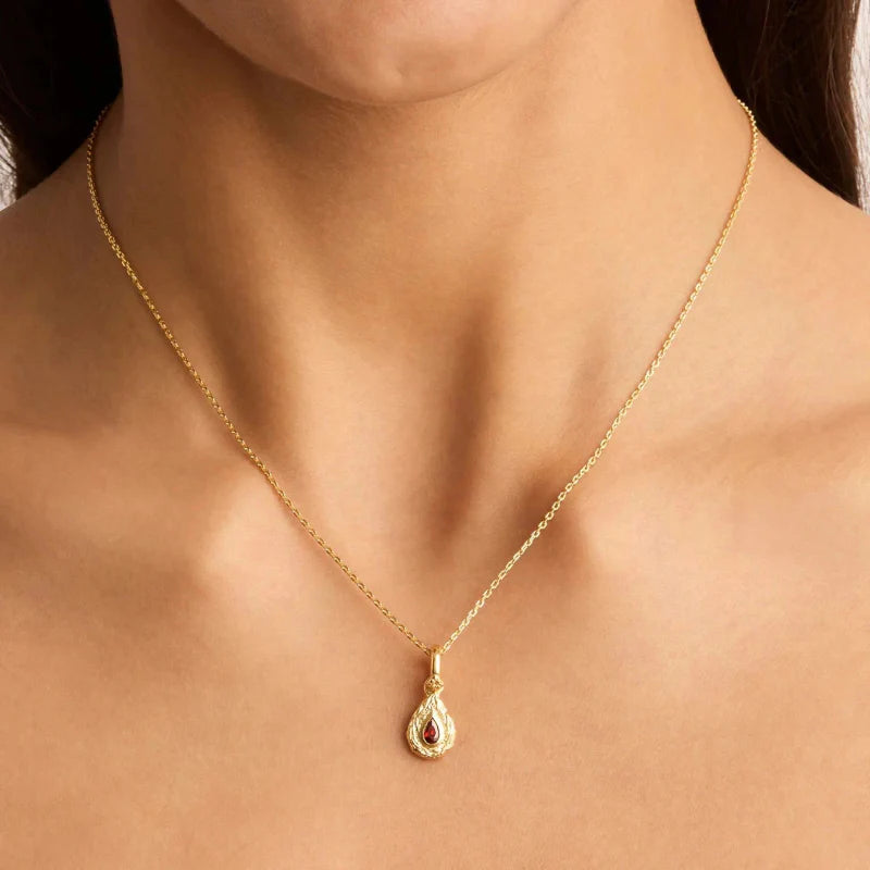 Colorful Birthstone Pendant Necklace
