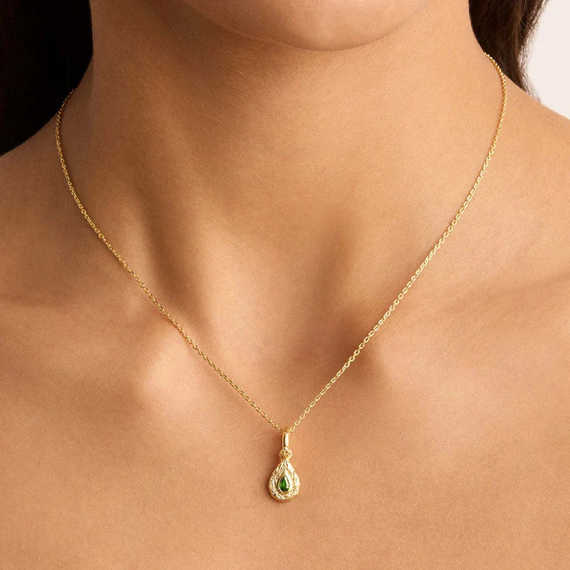 Colorful Birthstone Pendant Necklace