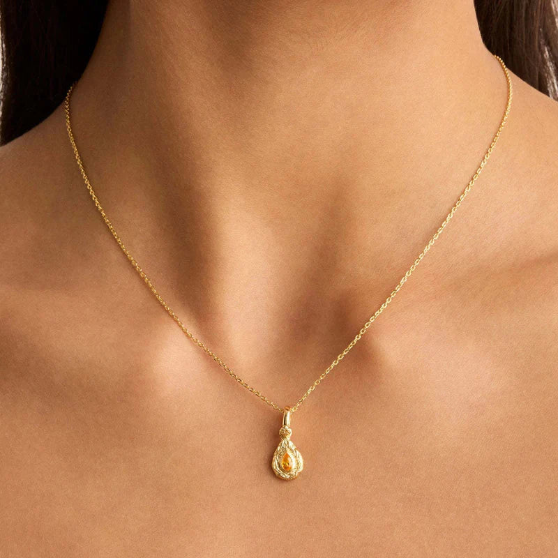 Colorful Birthstone Pendant Necklace