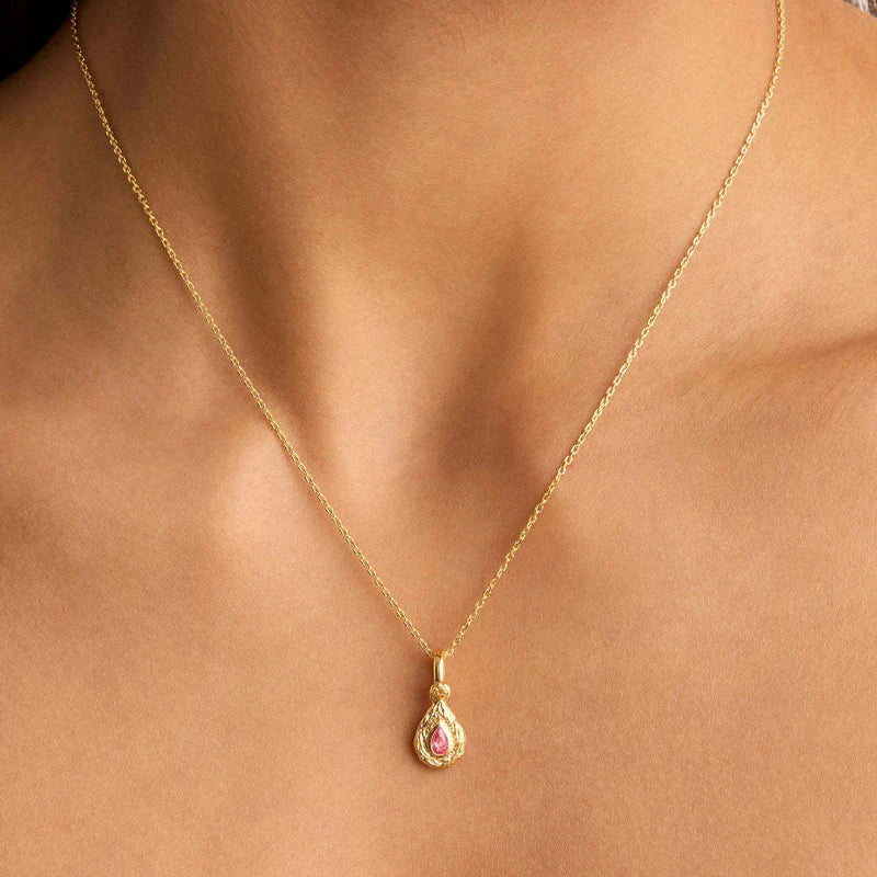 Colorful Birthstone Pendant Necklace