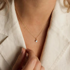Birthstone Pendant Necklace Gold & Silver