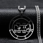Demon Sigil Pendant Necklace cimeies