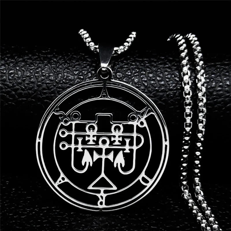 Andras Demonic Sigil Pendant Necklace
