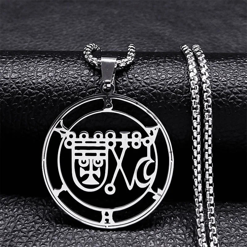 Bathin Demonic Sigil Pendant Necklace
