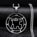 Halphas Demonic Sigil Pendant Necklace