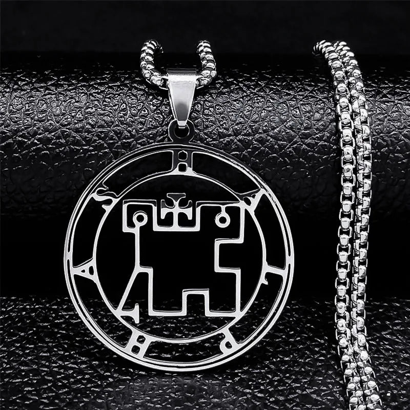 Halphas Demonic Sigil Pendant Necklace