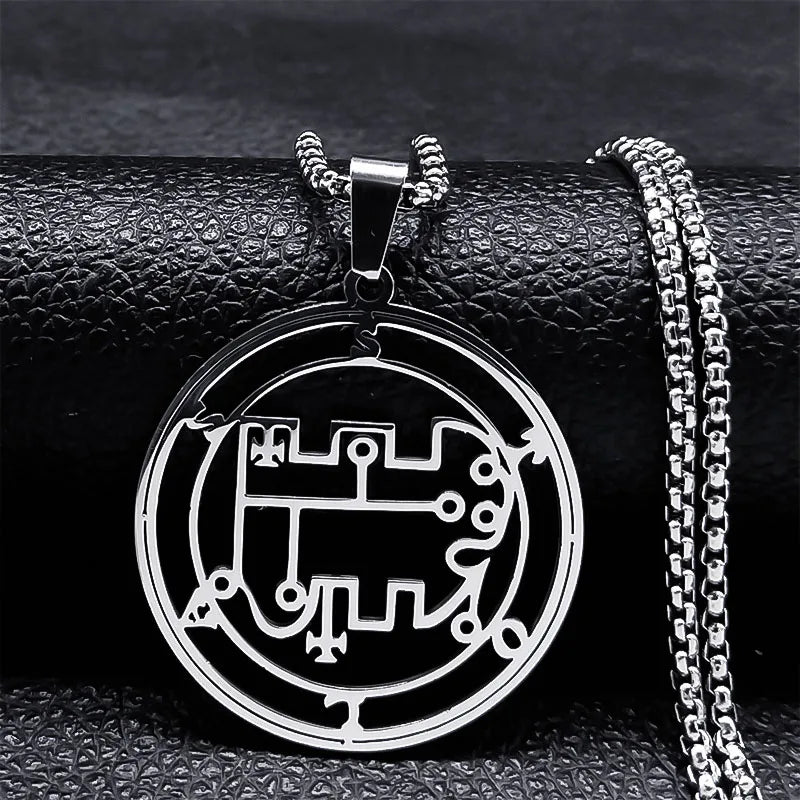 Stolas Demonic Sigil Pendant Necklace
