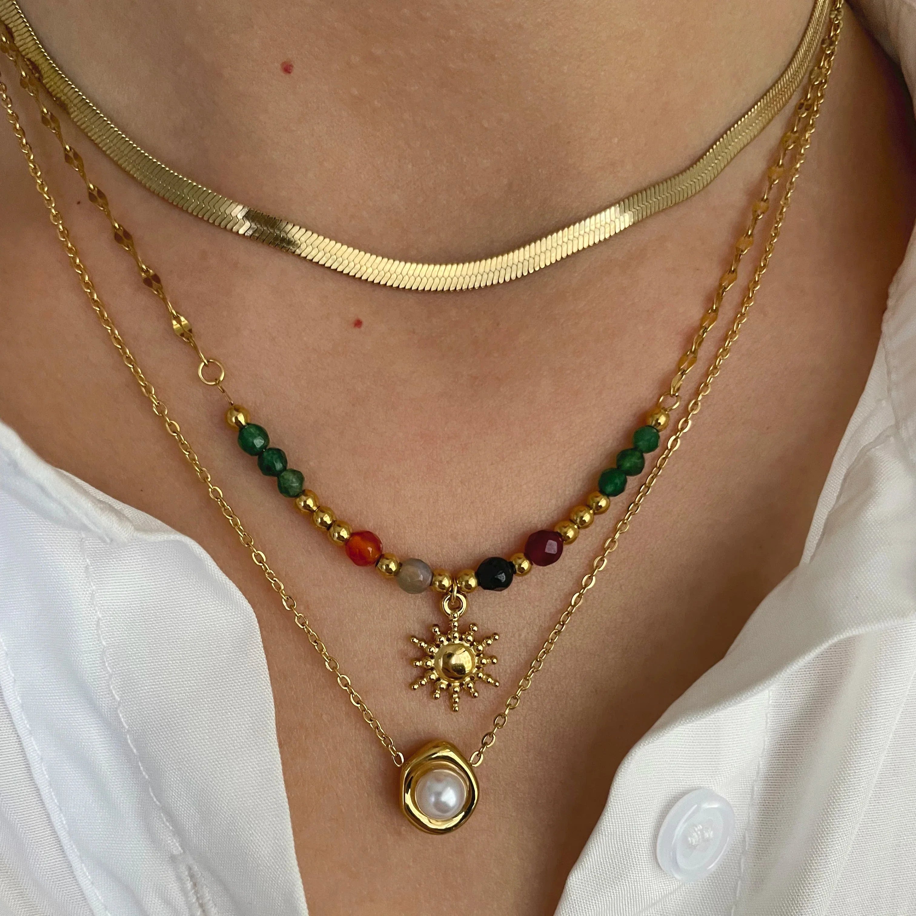Sun Pendant Necklaces and Beads a