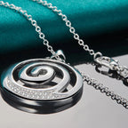 Spiral Necklace & Pendant for Women Silver
