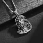 Jesus Christ Head Pendant Necklace