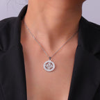 Wiccan Pendant Necklace Witch’s Knot Protection Amulet Women's Silver
