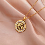 Wiccan Pendant Necklace Witch’s Knot Protection Amulet Women's Gold