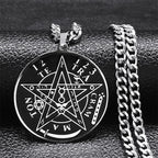Pentagram Pendant Necklace Tetragram Solomon