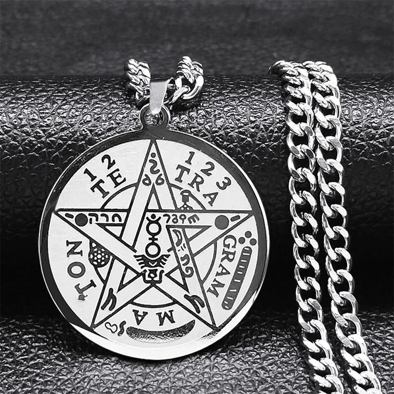 Pentagram Pendant Necklace Tetragram Solomon