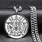 Pentagram Pendant Necklace Tetragram Solomon